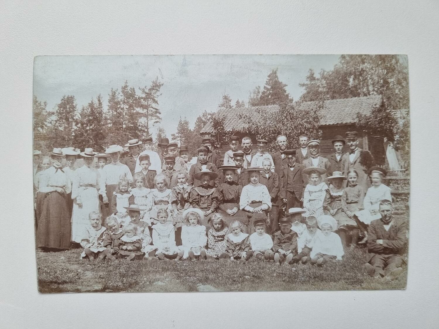 Vykort, fotografi / gruppbild