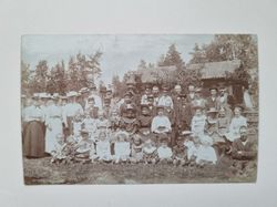 Vykort, fotografi / gruppbild