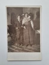Vykort, fotovykort av okända personer