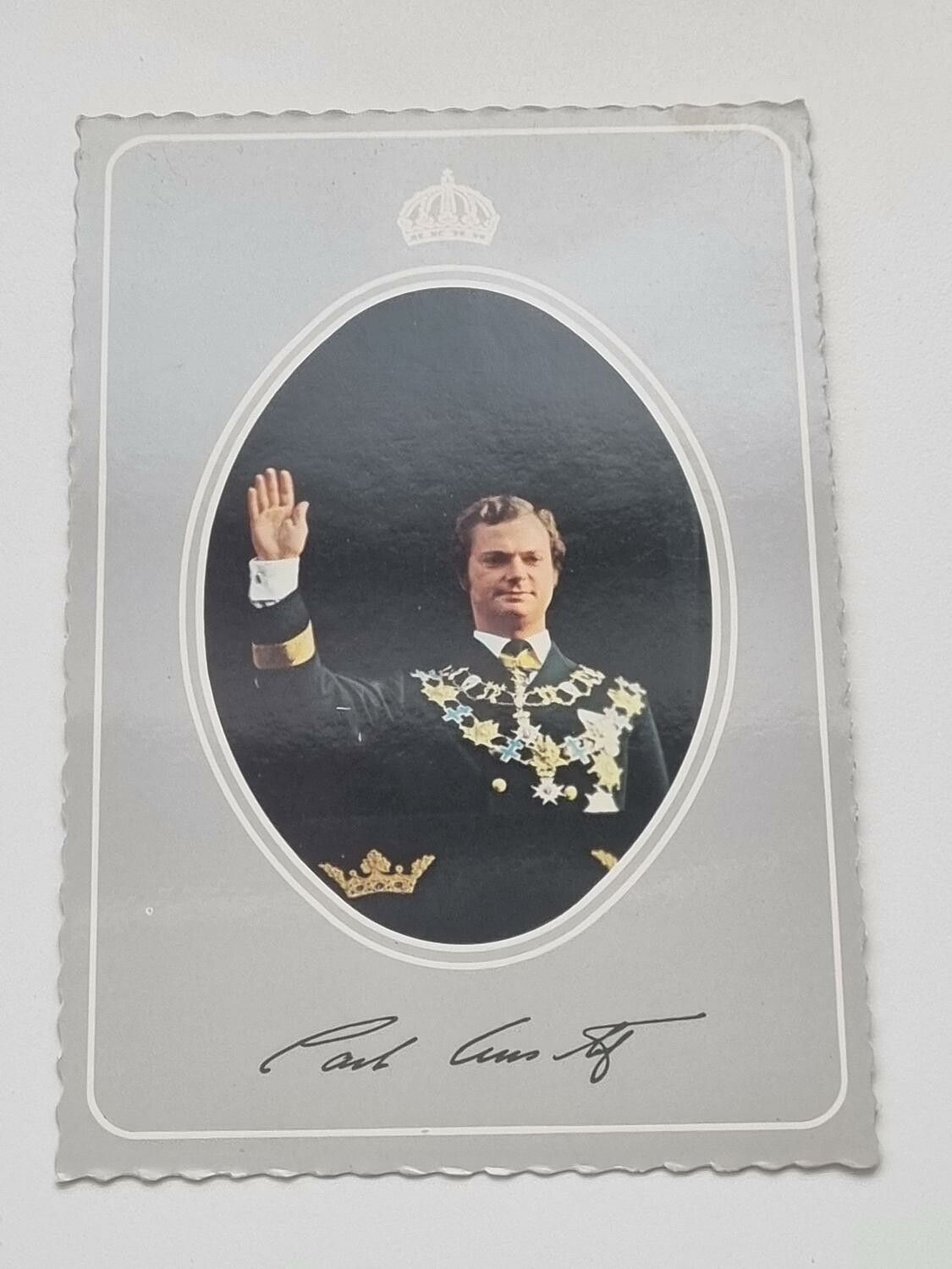 Vykort - H.M Konung Carl XVI Gustaf
