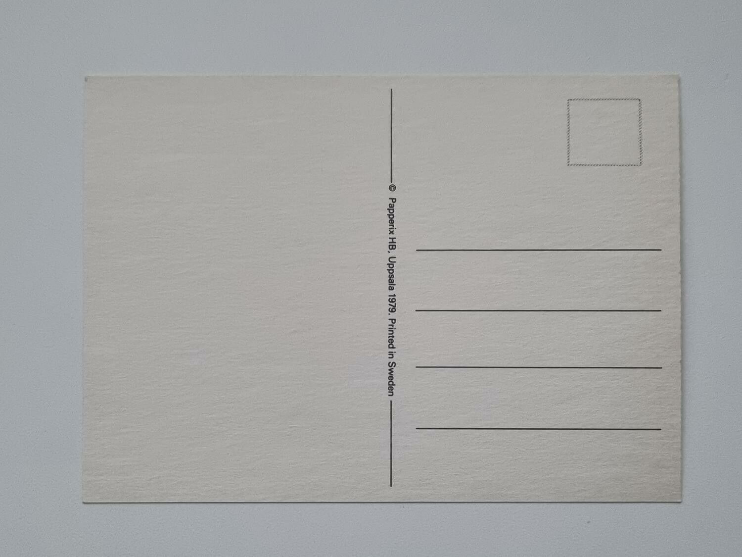Vykort - Jag älskar dig - Papperix HB, Uppsala 1979. Printed in Sweden