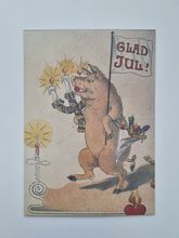 Vykort -  Glad Jul