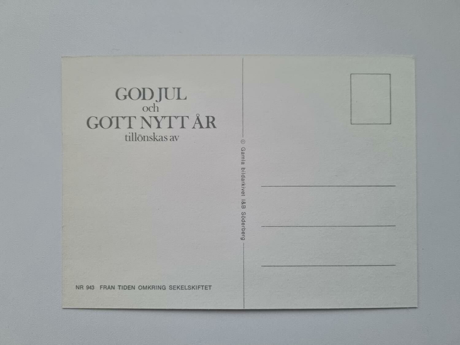 Vykort -  Glad Jul