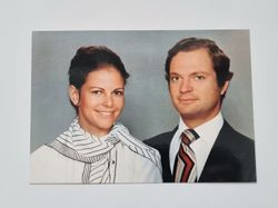 Vykort - Kung Carl XVI Gustaf och Drottning Silvia