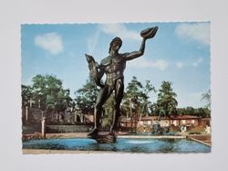 Vykort - Millesgården. Nedre terrassen. Poseidon