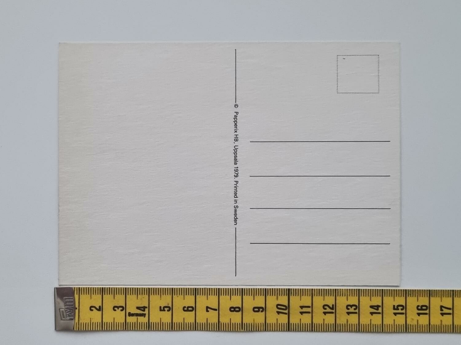 Vykort - Pussmun - Papperix HB, Uppsala 1979. Printed in Sweden