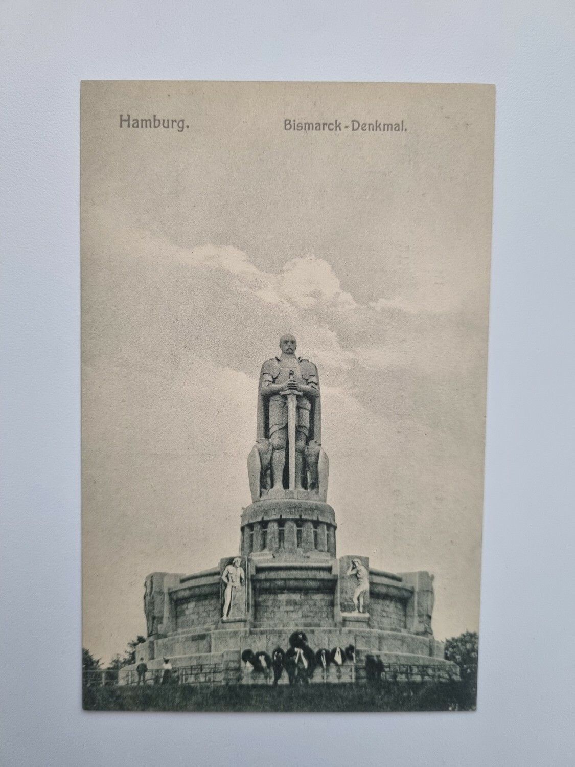Vykort Bismarck Monument, Hamburg