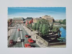 Vykort - Stockholm. Norrbro och Operan