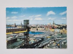 Vykort - Stockholm. Slussen och Gamla Sta'n