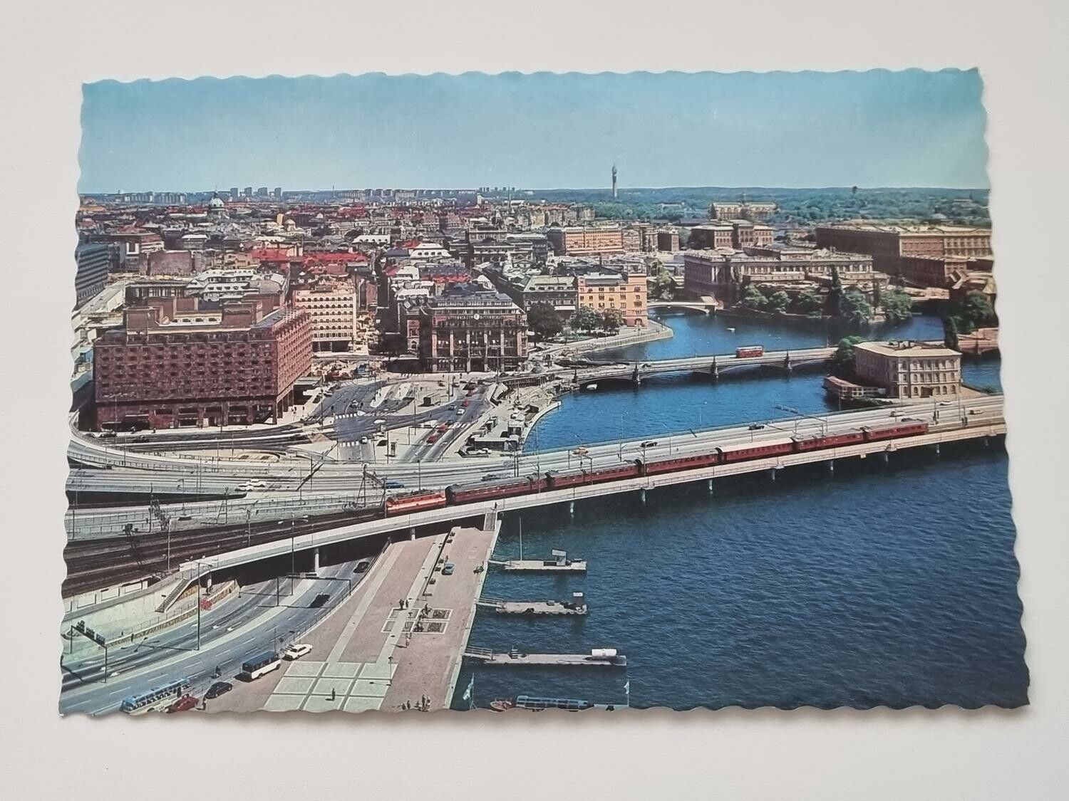 Vykort - Stockholm. Utsikt från Stadshustornet
