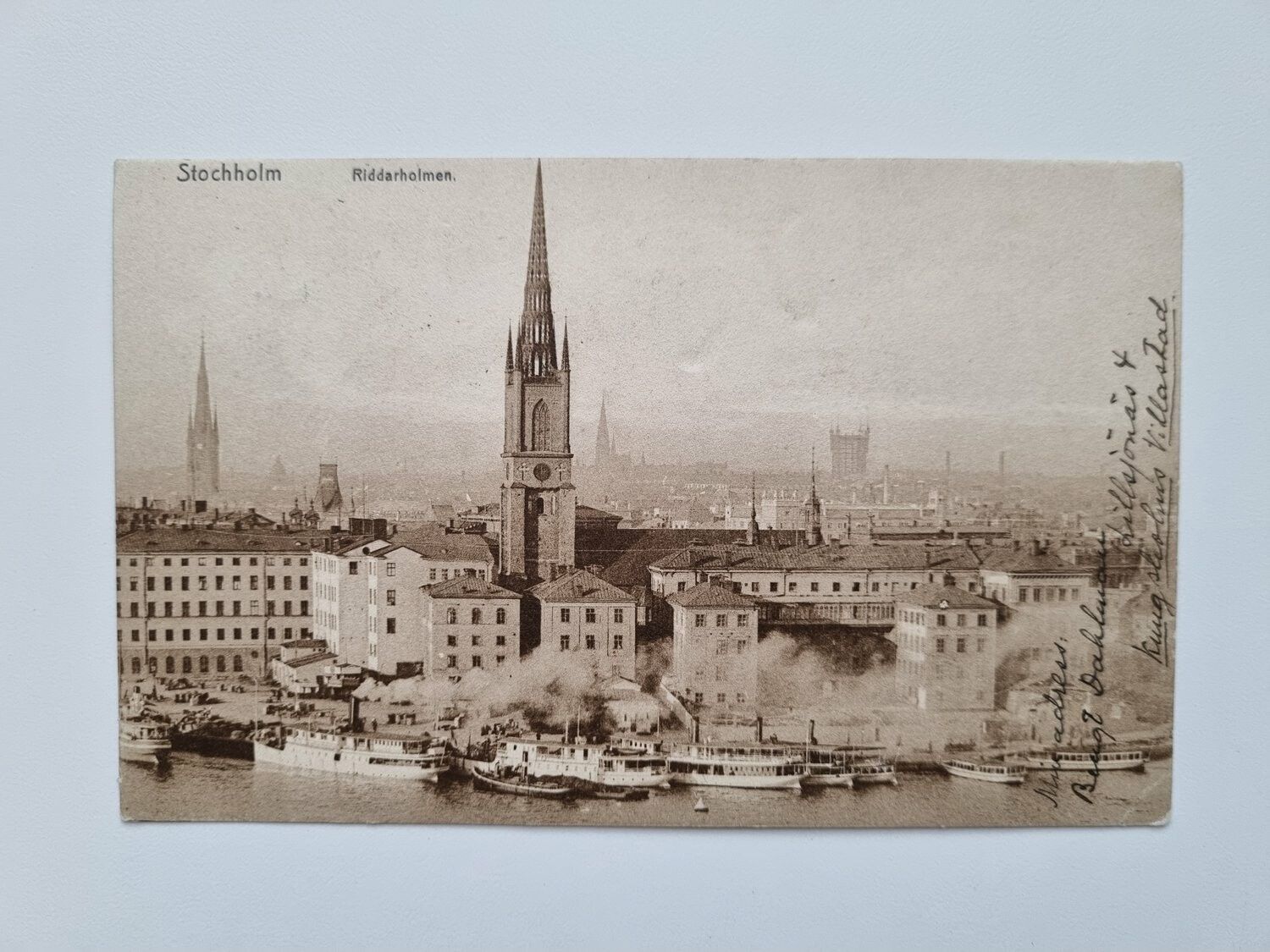 Vykort Stockholm Riddarholmen 1911