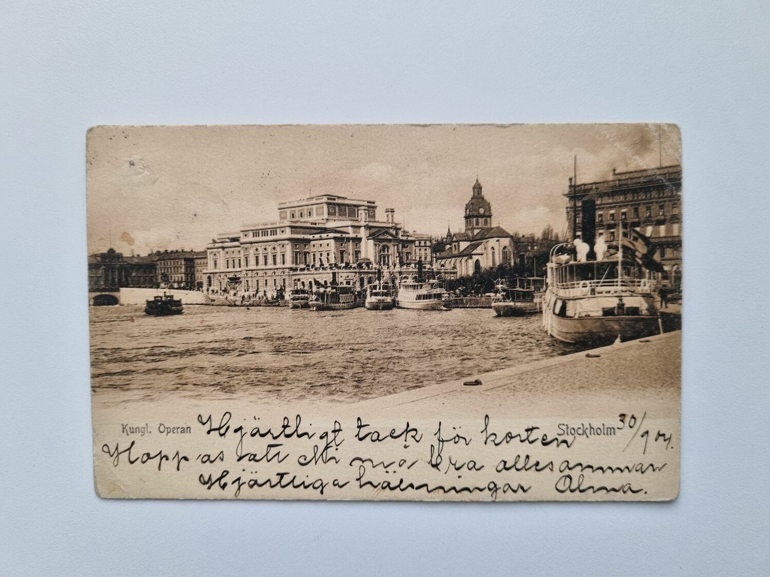 Vykort Kungl. Operan Stockholm, 1904