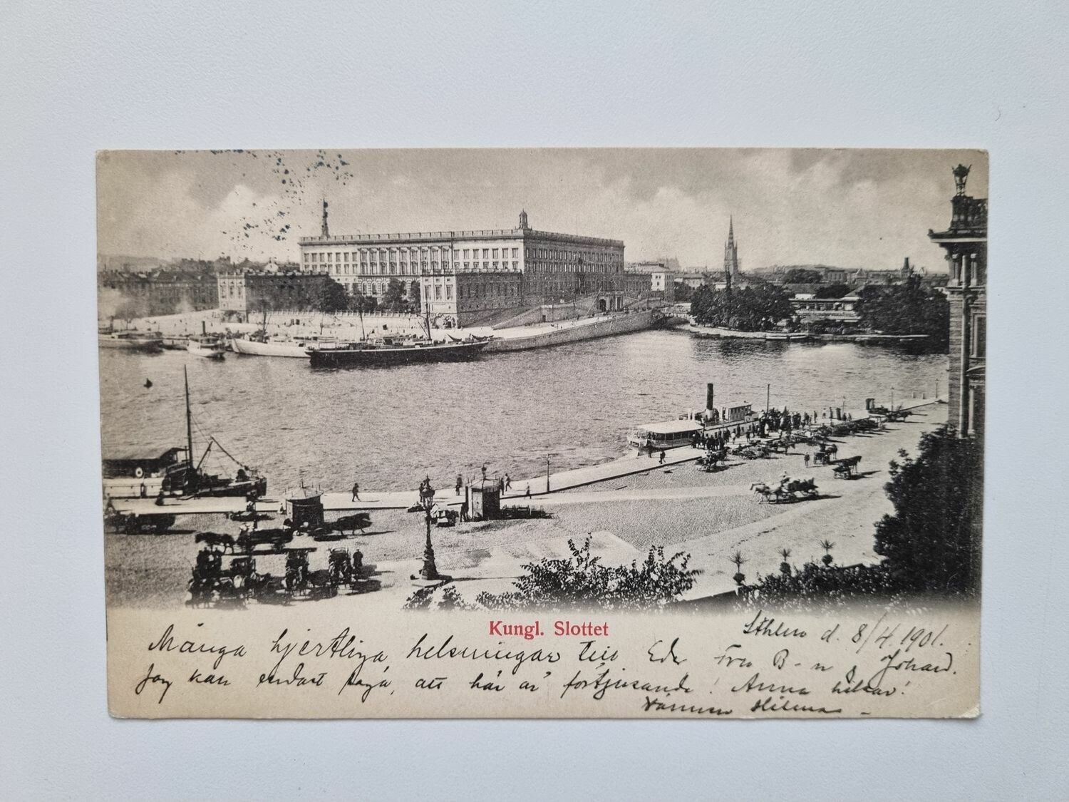 Vykort Stockholm, Kungl. Slottet 1901
