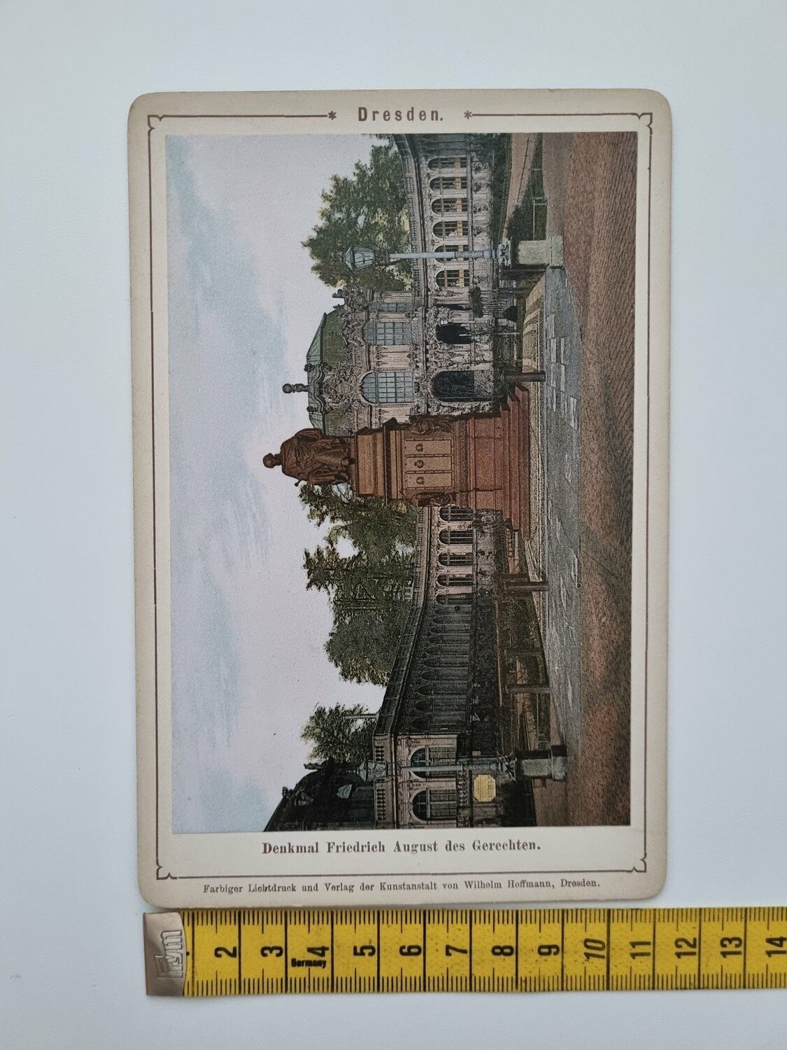 Äldre bild/foto i hårdpapp, Dresden
