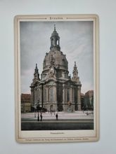Äldre bild/foto i hårdpapp, Dresden Frauenkirche