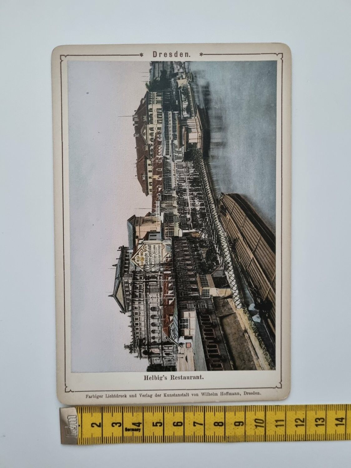 Äldre bild/foto i hårdpapp, Dresden Helbig's Restaurant