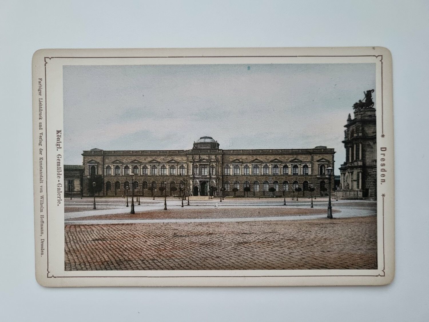 Äldre bild/foto i hårdpapp, Dresden Königl. Gemälde-Galerie