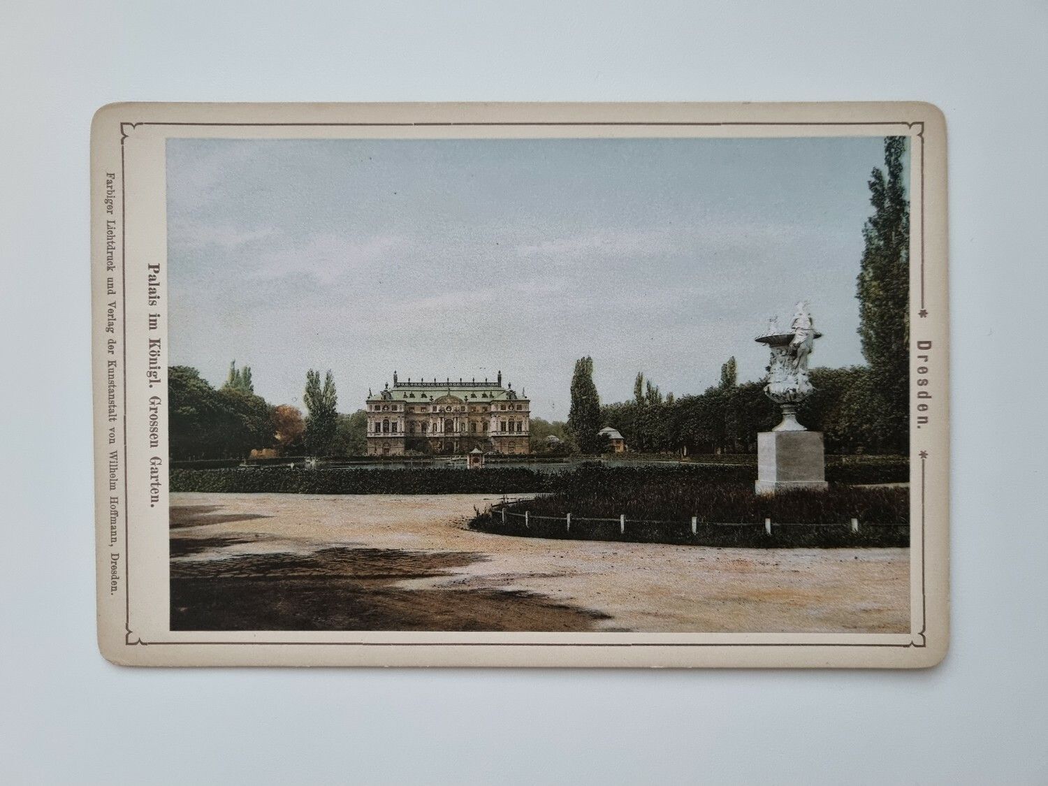 Äldre bild/foto i hårdpapp, Dresden