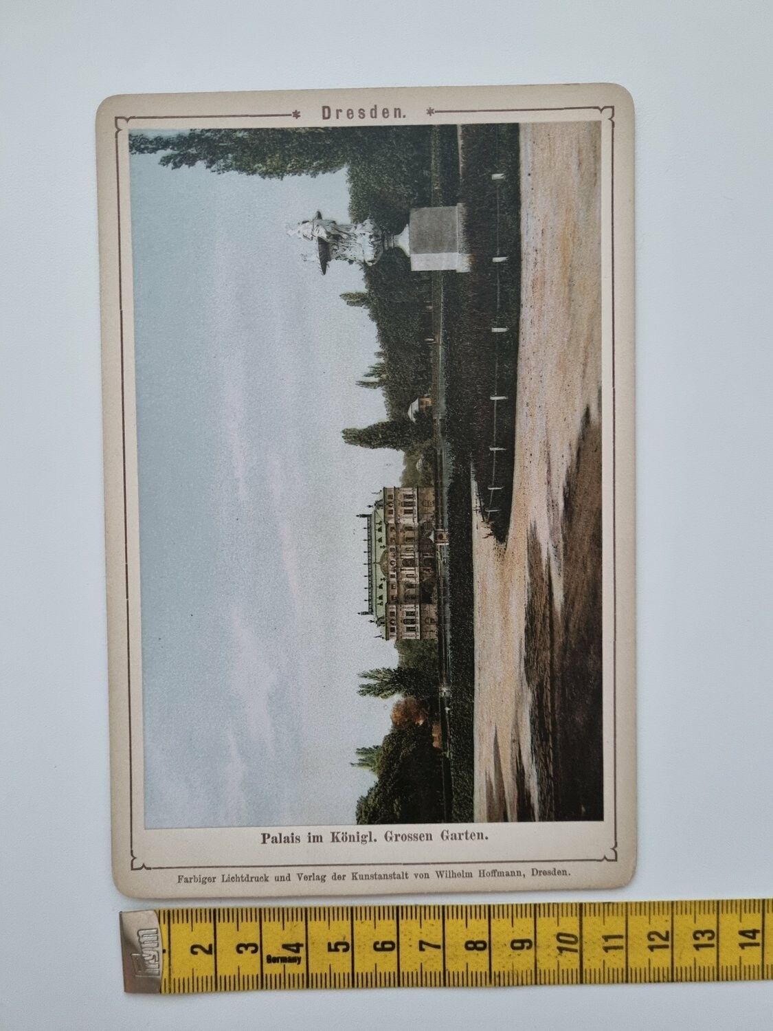 Äldre bild/foto i hårdpapp, Dresden