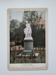 Äldre bild/foto i hårdpapp, Dresden Venus und Cupido
