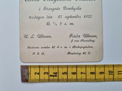 Äldre kort, Inbjudan till vigsel 1900