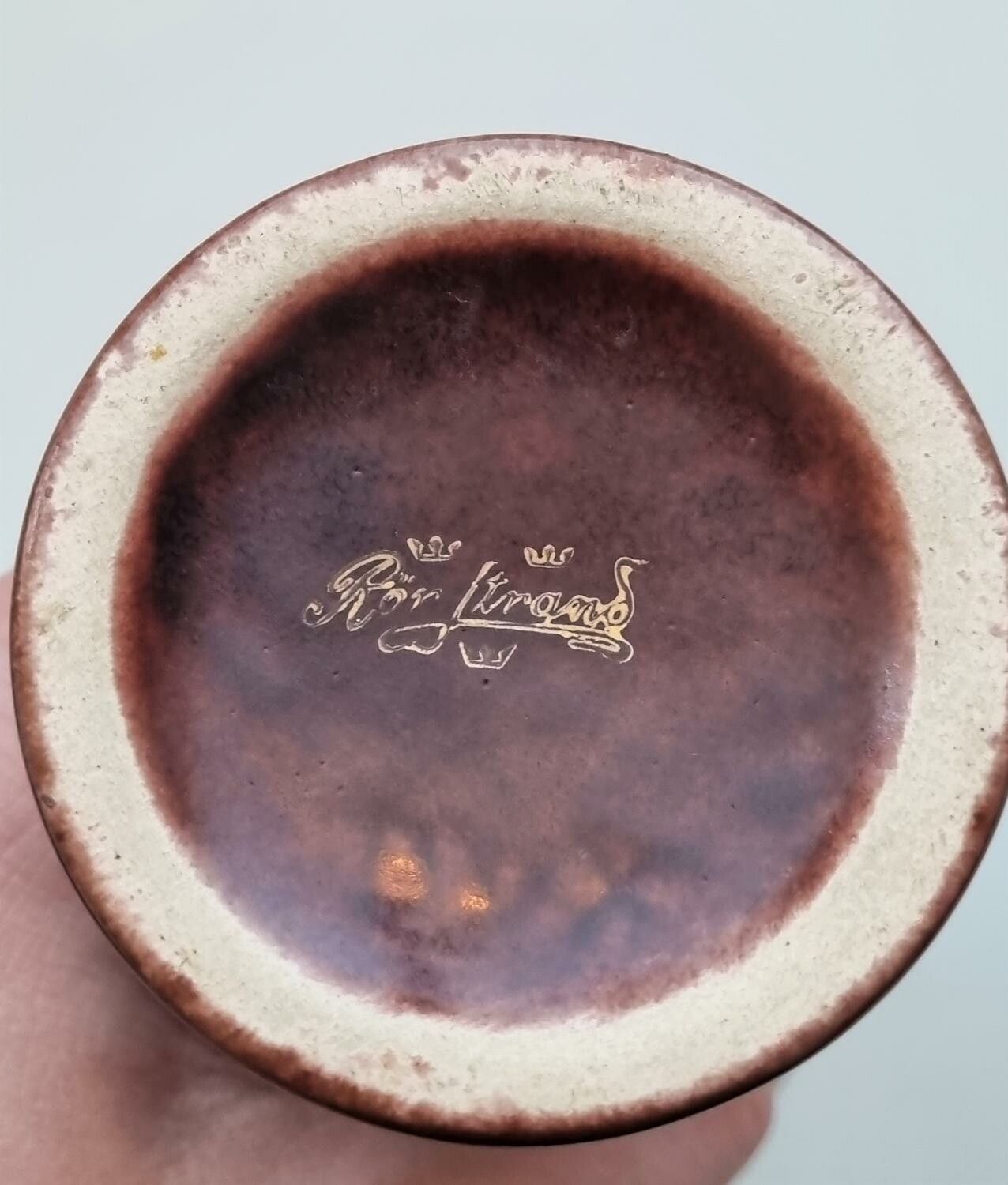 Vas, Rörstrand. År 1920-1938. (15,5 cm hög, 161 gram)