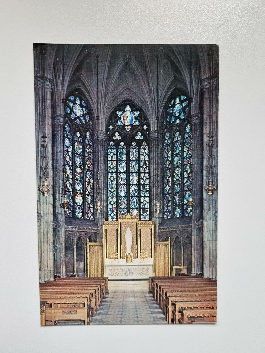 Äldre vykort "OUR LADY OF NEW YORK"