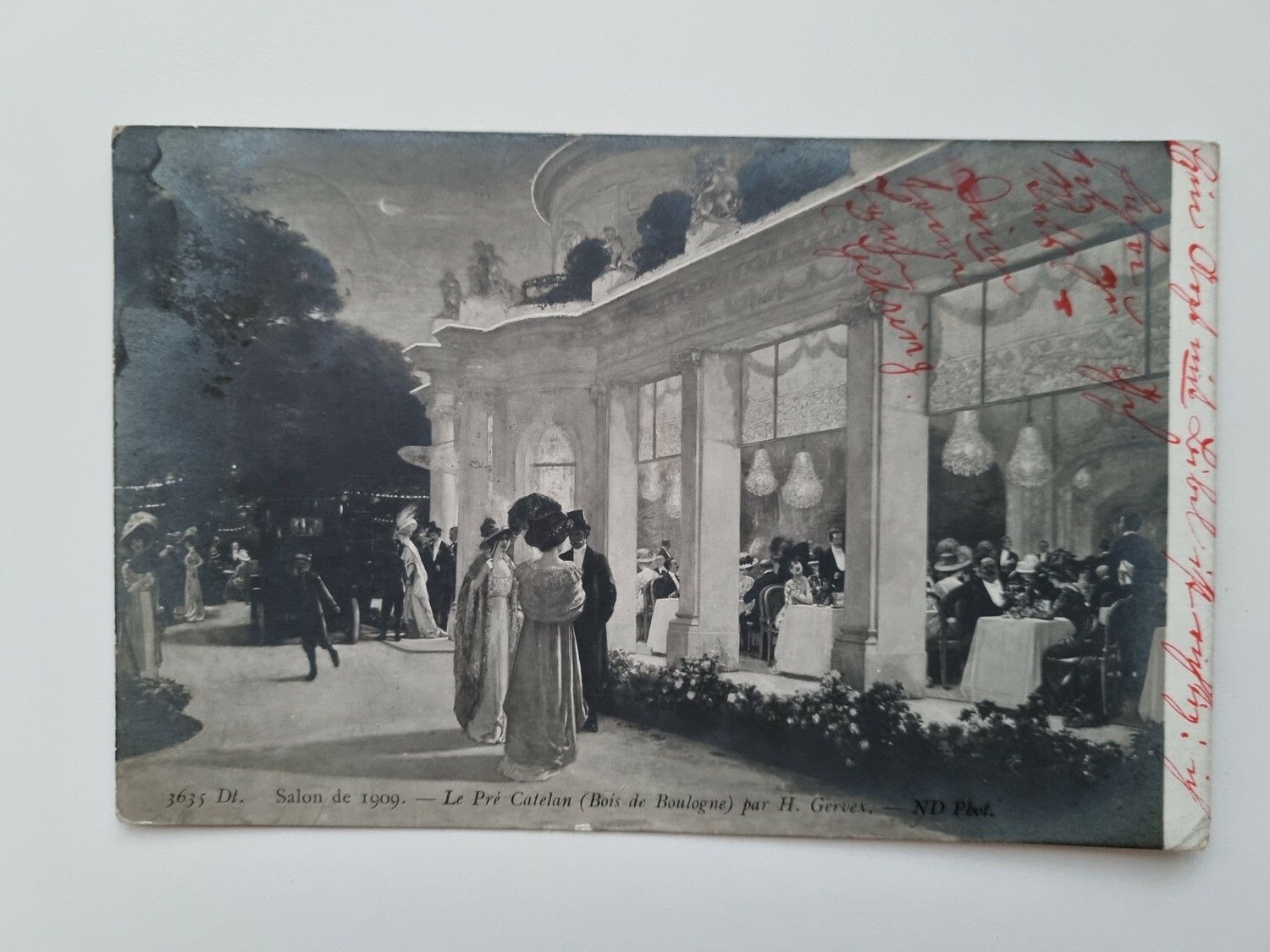 Äldre vykort 3635 Dt. Salon de 1909.