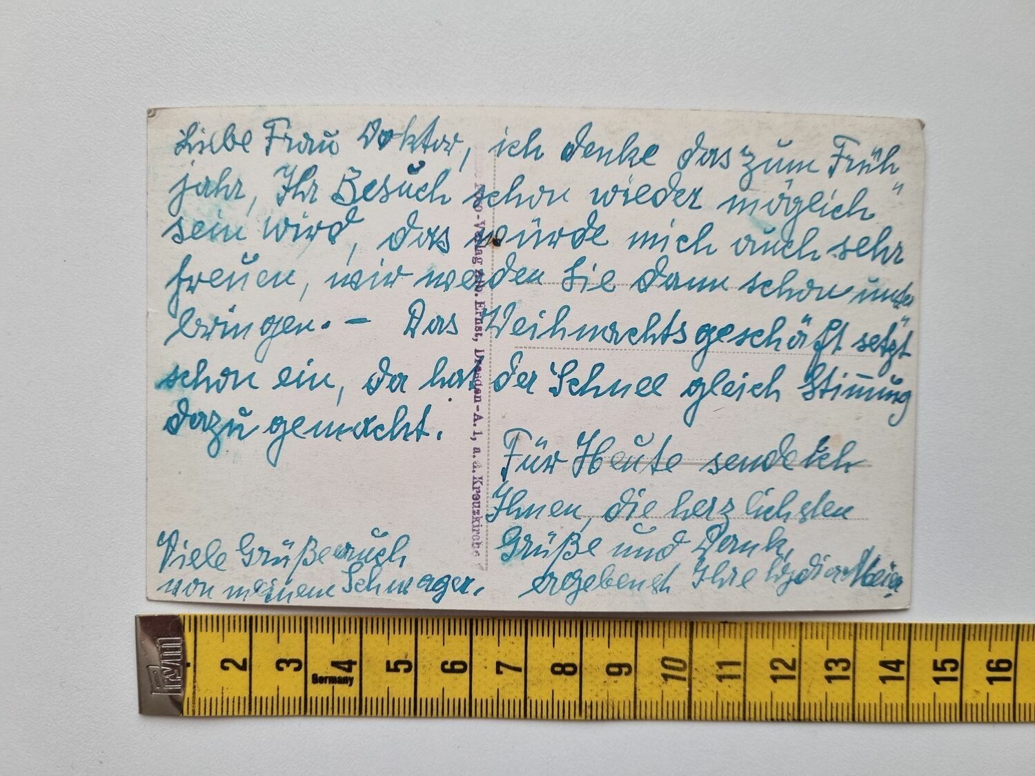 Äldre vykort Dresden, Plauenscher Ring