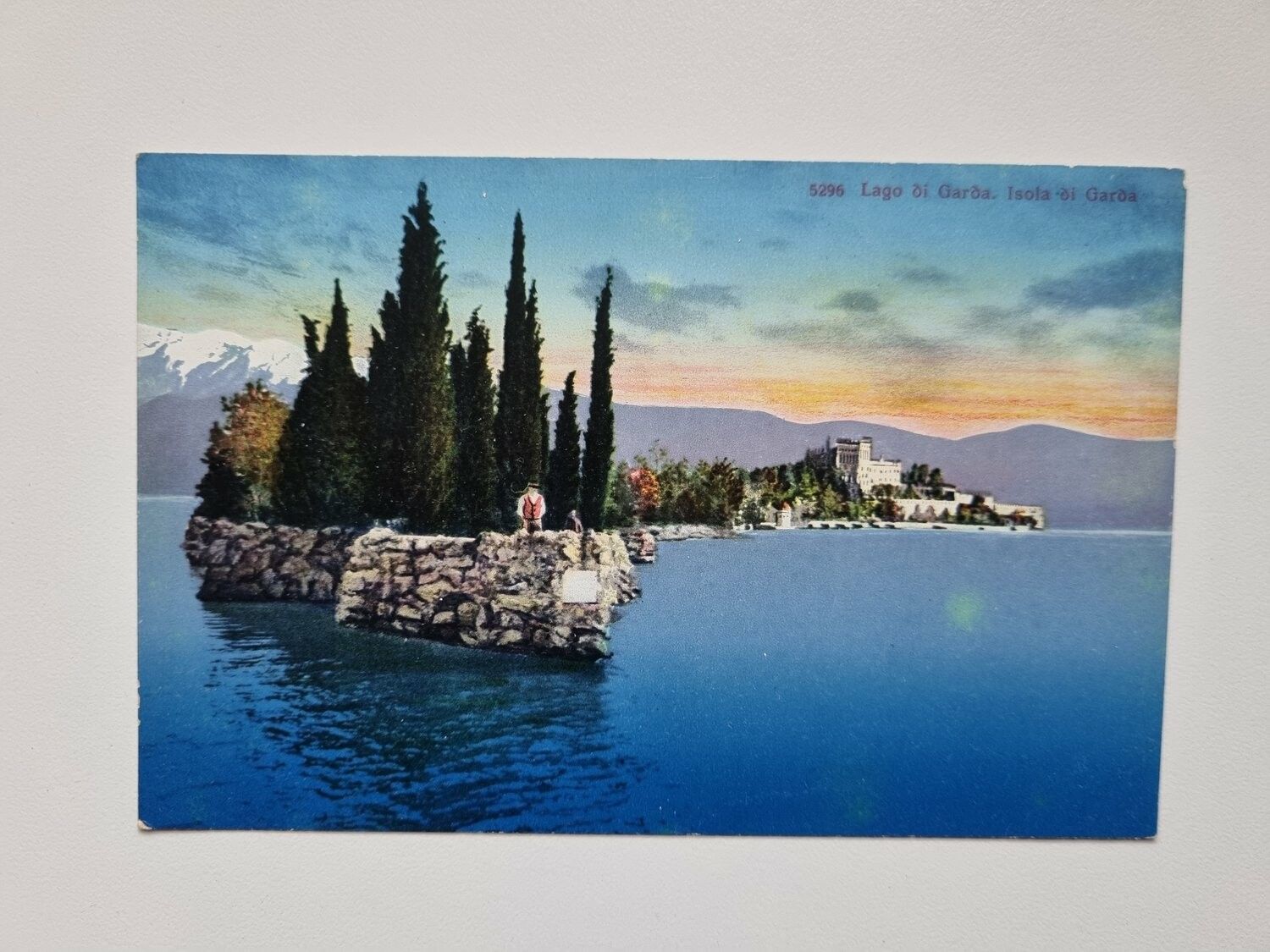 Äldre vykort Lago di Garda. Isola di Garda