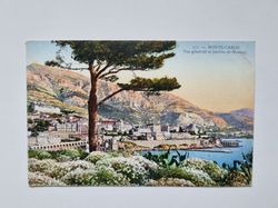 Äldre vykort MONTE-CARLO Vue générale et jardins de Monaco