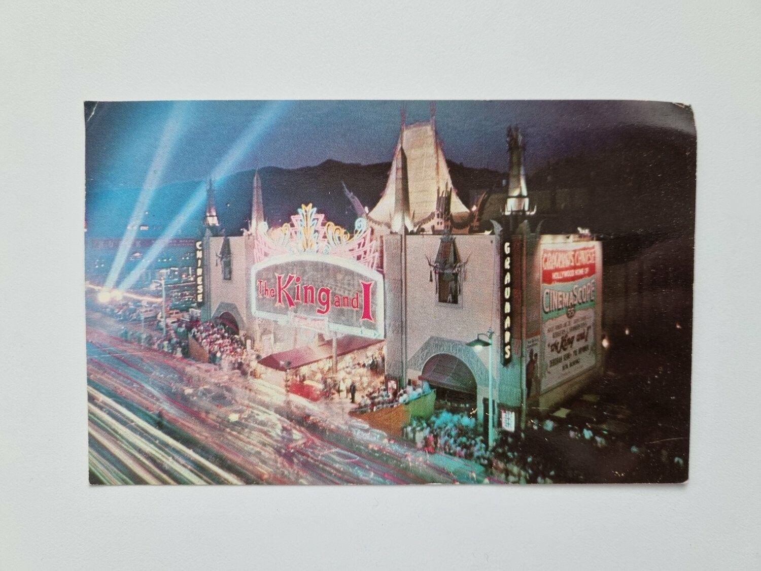 Äldre vykort GRAUMAN'S CHINESE THEATRE HOLLYWOOD, CALIFORNIA