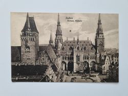 Äldre vykort Aachen Rathaus, Rückseite