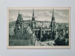Äldre vykort AACHEN KATSCHHOF MIT RATHAUS
