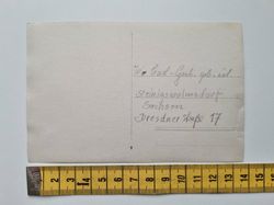 Äldre vykort adresserat Dresdner