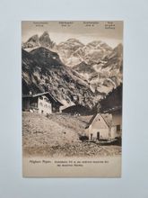 Äldre vykort Allgäuer Alpen