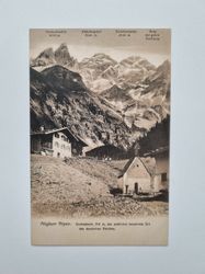 Äldre vykort Allgäuer Alpen