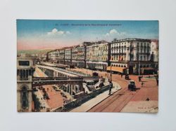 Äldre vykort ALGER-Boulevard