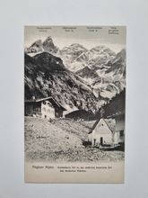 Äldre vykort Allgäuer Alpen
