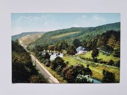 Äldre vykort Am Wehr des Flossgrabens beim Rechenhaus