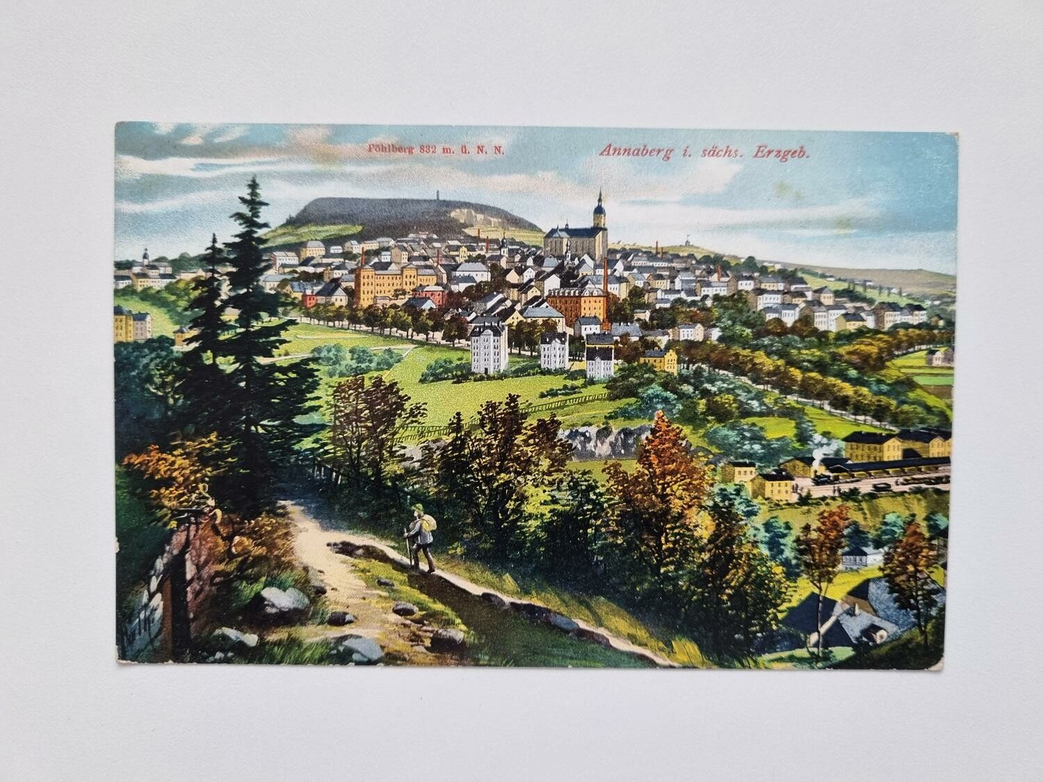 Äldre vykort Annaberg i. sächs. Erageb