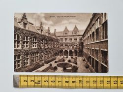 Äldre vykort Anvers, Cour du Musée Plantin.