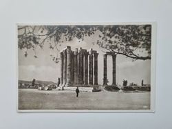 Äldre vykort Athènes Athen. Olympieion