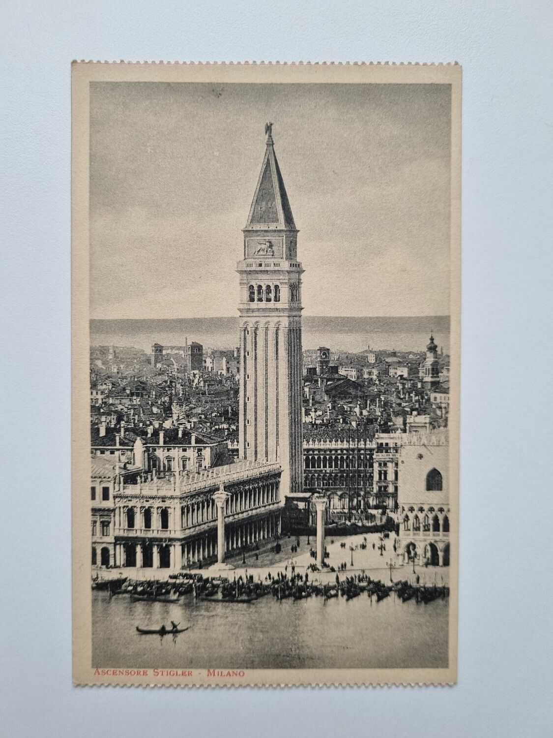 Äldre vykort ASCENSORE STIGLER MILANO