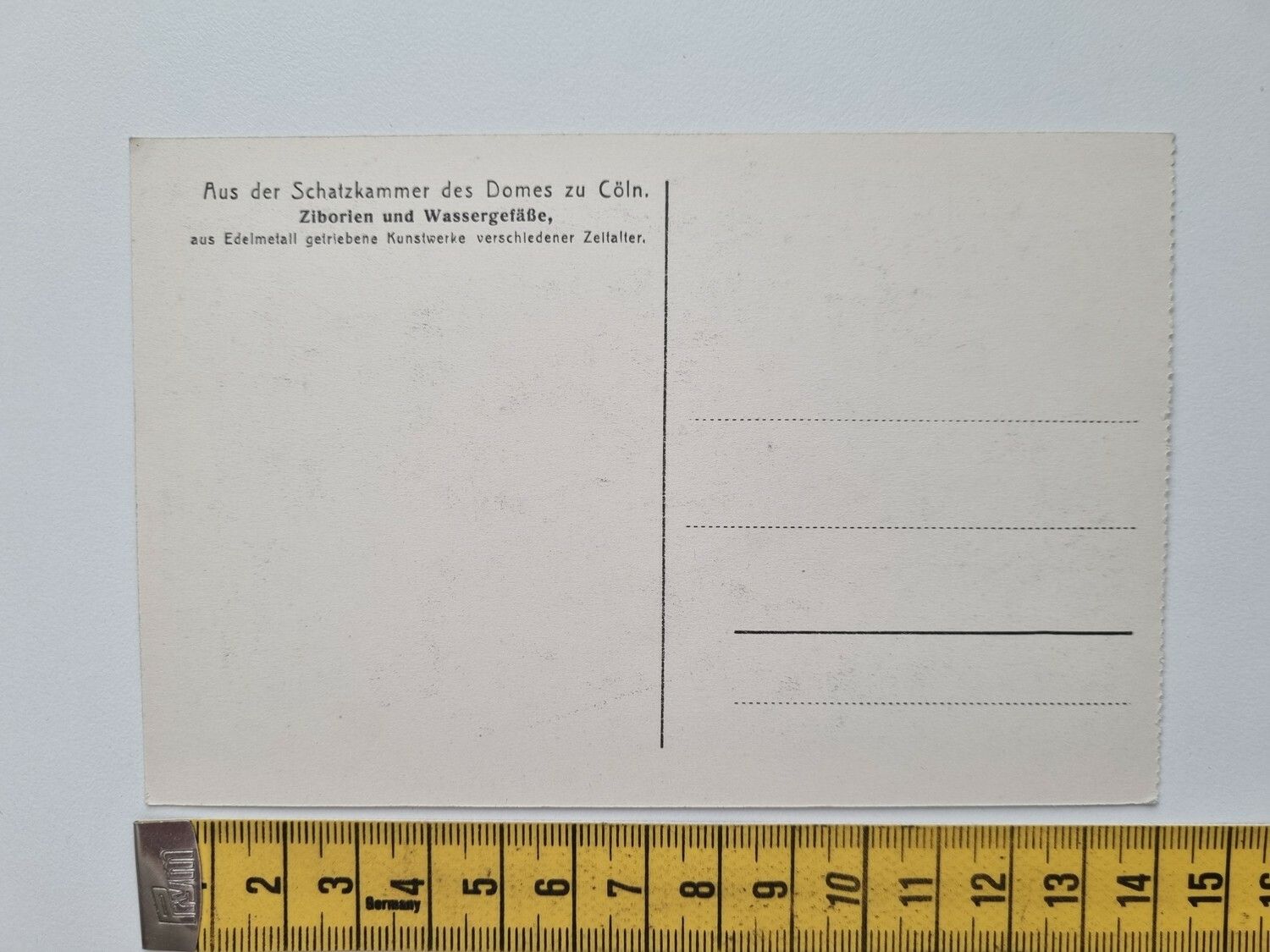 Äldre vykort Aus der Schatzkammer des Domes zu Cöln.