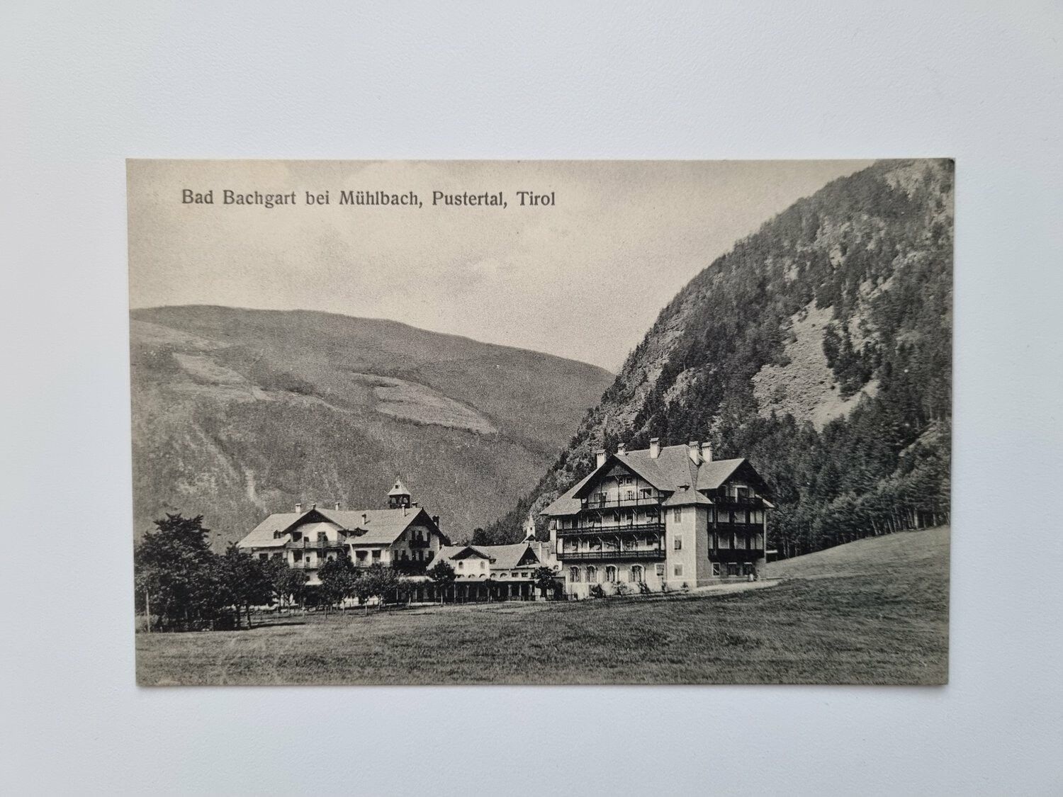 Äldre vykort Bad Bachgart bei Mühlbach, Pustertal, Tirol