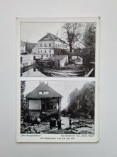 Äldre vykort Die Katastrophe vom 8./9. Juli 1927