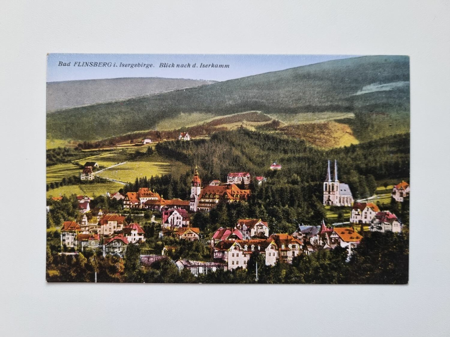Äldre vykort Bad FLINSBERG i. Isergebirge