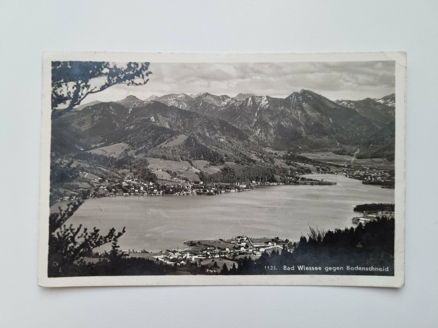 Äldre vykort Bad Wiessee gegen Bodenschneid