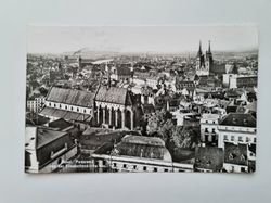 Äldre vykort Basel. Panorama von der Elisabethenkirche aus